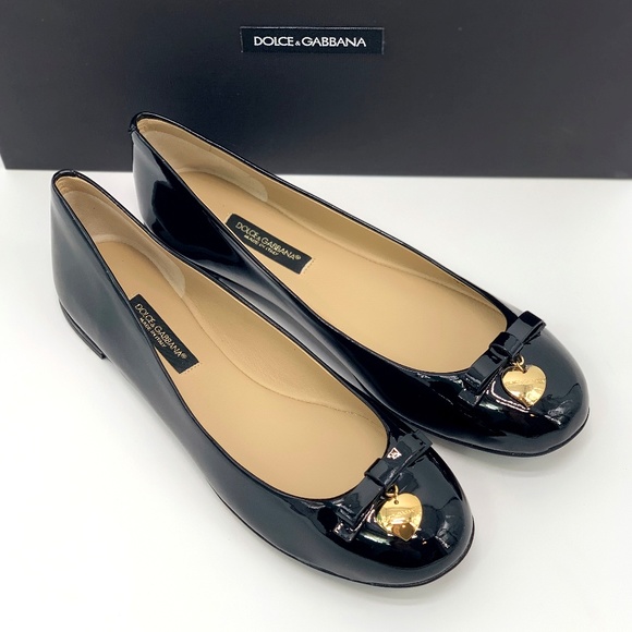 Dolce & Gabbana Shoes - ⚡️SOLD! NIB DOLCE & GABBANA Leather Heart Flats